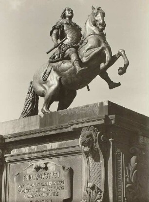 Dresden, Neustädter Markt, Reiterstandbild August des Starken (sog. Goldener Reiter)