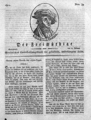 Nro. 39, Sonnabend, den 23. Februar 1811