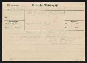Brief von Brigitte Bermann Fischer und Gottfried Bermann Fischer an Gerhart Hauptmann