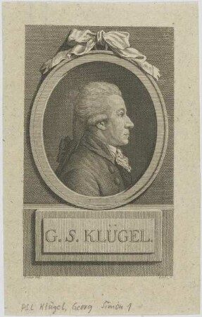 Bildnis des G. S. Klügel