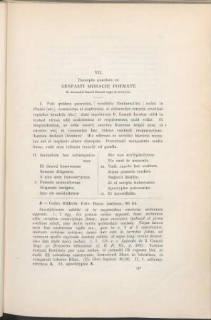 VII. Excerpta quædam ex Arnfasti Monachi Poemate de miraculis Sancti Kanuti regis et martyris.