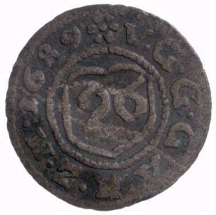 Münze, Sechsling, 1/96 Taler, 1689