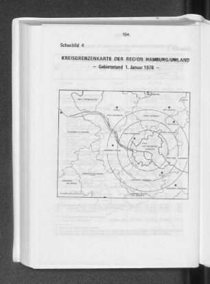 Schaubild 4: Kreisgrenzkarte der Region Hamburg/Umland - Gebietsstand 1. Januar 1978 -