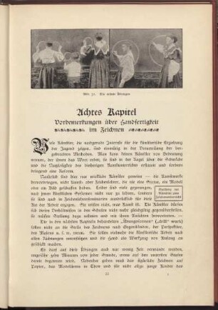 Achtes Kapitel - Vorbemerkungen über Handfertigkeit im Zeichnen