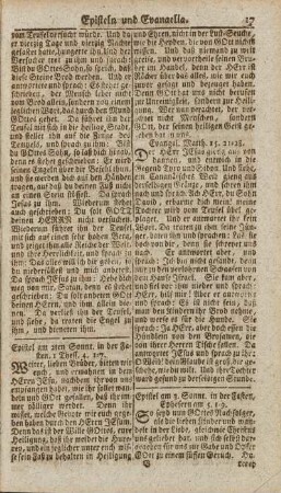 Epistel am 2ten Sonnt. in der Fasten, 1 Thess. 4. 1-7.