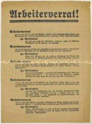 Aufruf zur Wahl von Paul von Hindenburg zum Reichspräsidenten 1925