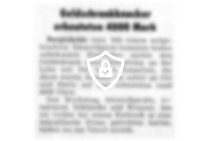 Geldschrankknacker erbeuteten 4000 [Name maskiert]