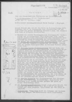 Lutherkirche Eislingen: Visitationsbericht mit Pfarrbericht 1962