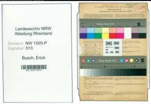 Entnazifizierung Erich Busch , geb. 01.09.1907 (Werkmeister)
