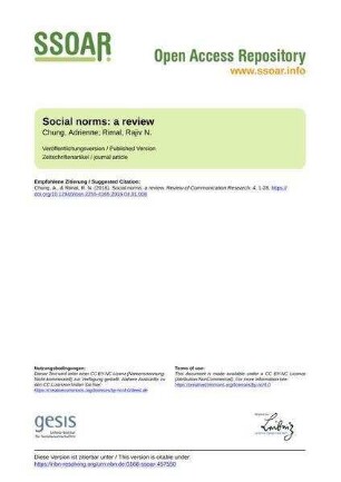 Social norms: a review
