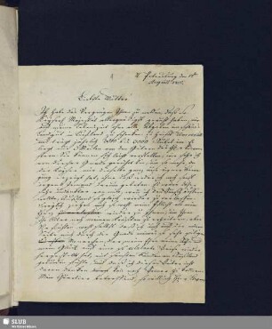Nr. 4. Kotzebue, August v. an Kotzebue, Anna Christina, 17.08.1800, Abschrift.