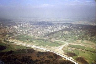 Neubau der AS Leonberg-Ost Aufnahmerichtung Nord.