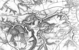 Leisnig-Tautendorf und Brösen (Ortsteile). Oberreit, Sect. Freiberg, vor 1843