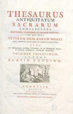 In: Thesaurus Antiquitatum Sacrarum ; Band 30