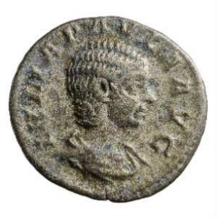 Münze, Denar, 219 - 220 n. Chr.