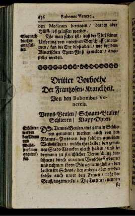 Dritter Vorbothe Der Frantzosen-Kranckheit.