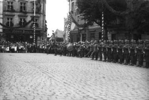 Reichswehrparade anläßlich der Wallensteinfeier 1928 (300. Jahrestag der Belagerung von Stralsund durch Wallenstein)