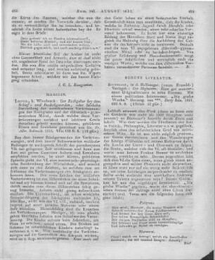 Langenschwarz, M. L.: Der Hofnarre. Eine gar wundersame Originalhistorie in 10 Poemen. Mit e. polit. Intermezzo: "Die grosse Woche". Hrsg. v. +++ [d.i. Maximilian Leopold Langenschwarz]. Stuttgart: Hallberger 1831