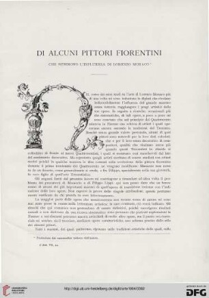 Di alcuni pittori Fiorentini: che subirono l'influenza di Lorenzo Monaco