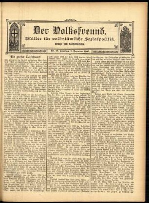 Ausgabe vom Sonntag, den 01. Dezember 1907.