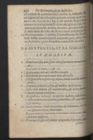 De Sententia, et re Iudicata.