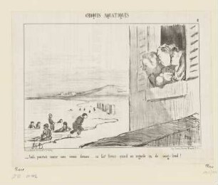 Voilà pourtant comme nous serons ..., Blatt 8 der Folge "Croquis Aquatiques", in: "Le Charivari", Paris 1853
