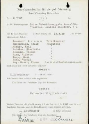 Lebküchner, Luise