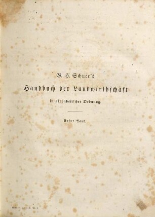 Encyklopädie der Landwirthschaft, 1. A - K