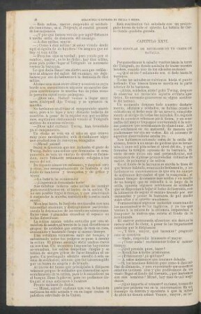 Capítulo XXVI. - Modo singular de retirarse de un campo de batalla.