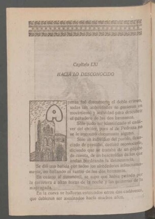 Capítulo LXI - Hacia lo desconocido