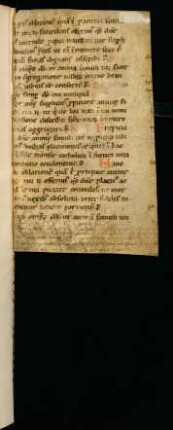 Bruchstücke des Offertoriums aus dem Officium defunctorum (Einbandmakulatur: Brevier, Ende 12. Jh., St. Galler Neumen).
