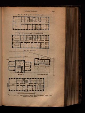 Fig. 404-407. Kost- und Logiehaus für die Arbeiter der Fabrik v. Casper Jenny in Ziegelbrück.
