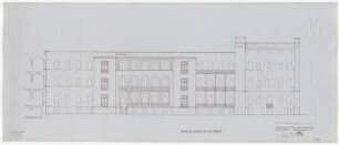 Evangelisches Diakonissenkrankenhaus Bethanien, Berlin-Kreuzberg Umbau. Hauptgebäude: Südflügel: Nordansicht 1:100
