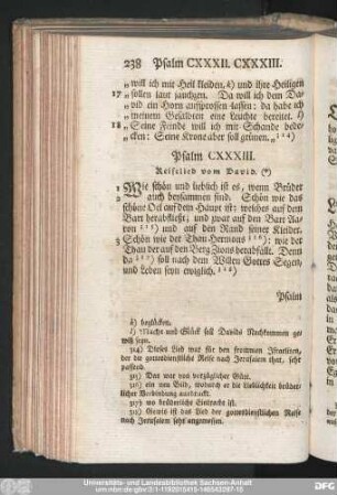Psalm CXXXIII. Reiselied vom David.
