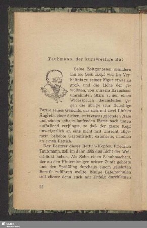 Taubmann, der kurzweilige Rat