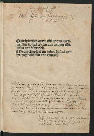 Historia. Wilhelm von Österreich. Wilhelm von Orléans