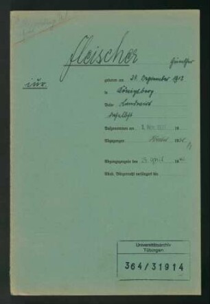 Günther Fleischer (1912-)