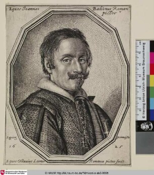 Eques Joannes Balionus Roman Pictor [Baglioni; Porträt des Giovanni Baglione]