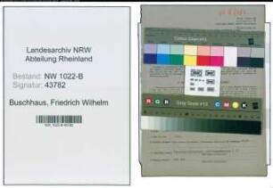 Entnazifizierung Friedrich Wilhelm Buschhaus , geb. 01.12.1890 (Stadtinspektor)