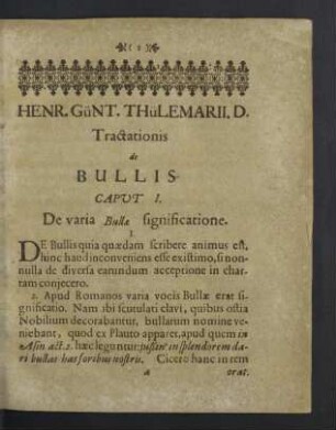 Tractationis de bullis
