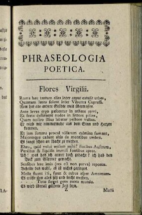 Flores Virgilii.