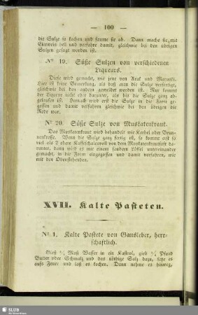XVII. Kalte Pasteten