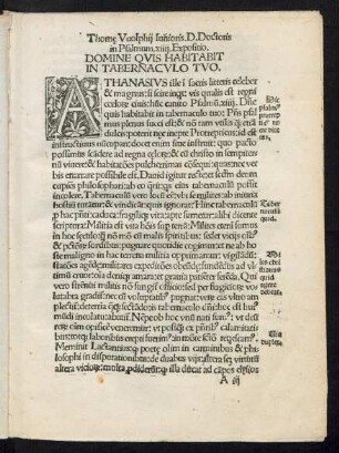 Domine Quis Habitabit In Tabernaculo Tuo.