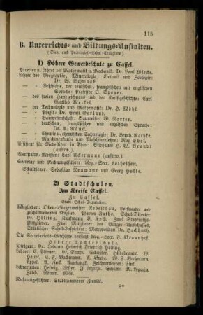 Unterrichts- und Bildungs-Anstalten