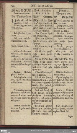 Dialogus Decimus quintus. De Temstate
