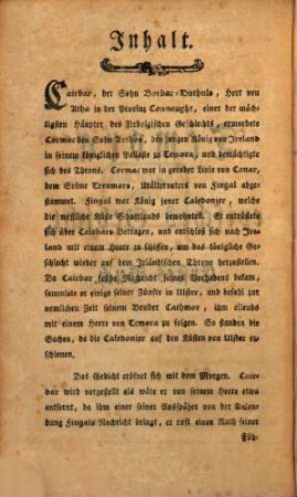 Die Gedichte Ossian's, eines alten celtischen Helden und Barden, 3