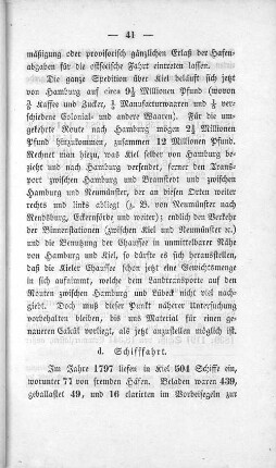 d. Schifffahrt.