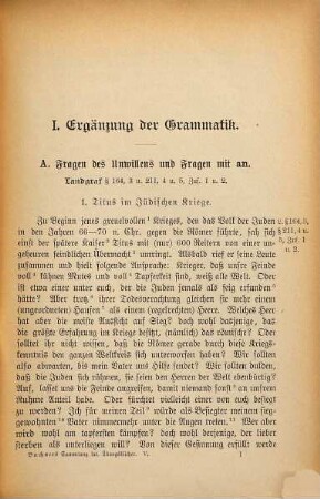 Sammlung lateinischer Übungsbücher : Herausgegeben von Sigmund Herzog, 5