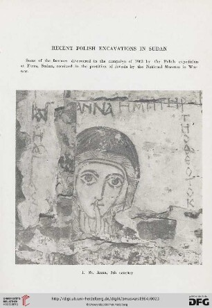 Recent polish excavations in Sudan