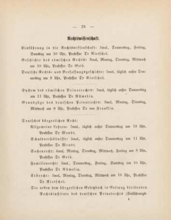 25-27, Rechtswissenschaft